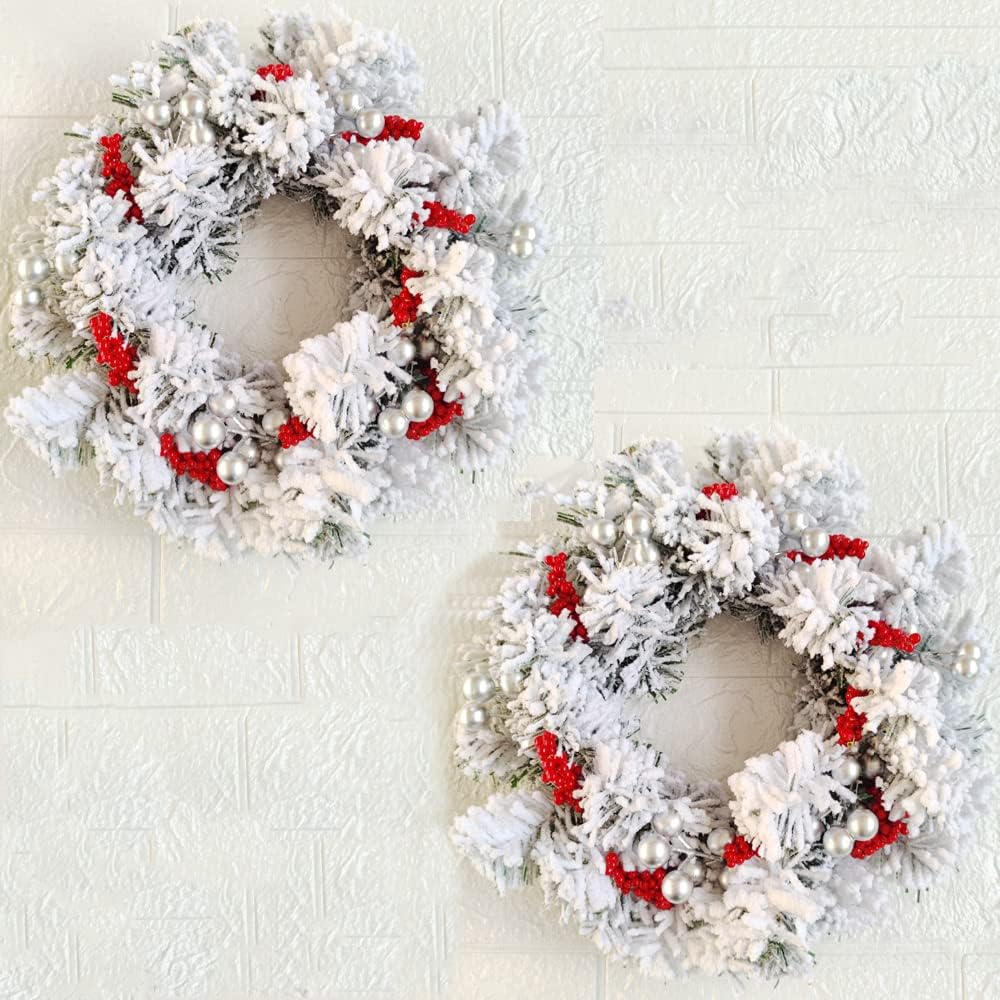Uaben Candle Rings Wreath,Mini Fall Wreath Christmas Candle Rings Decor