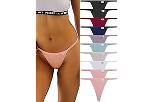 10 Pack Women's Cotton Thongs: Comfort, Style, and Value
