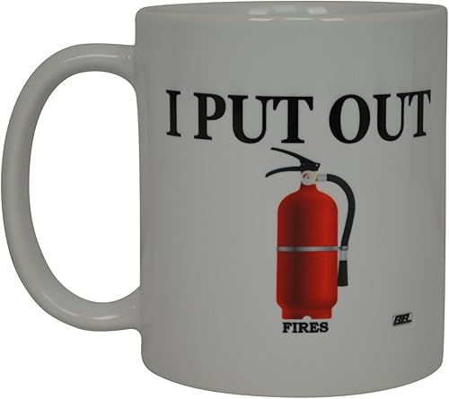Rogue River Tactical Taza de café divertida con texto en inglés "Best Firefighters I Put Out", gran idea de regalo para bomberos FD Fire Department