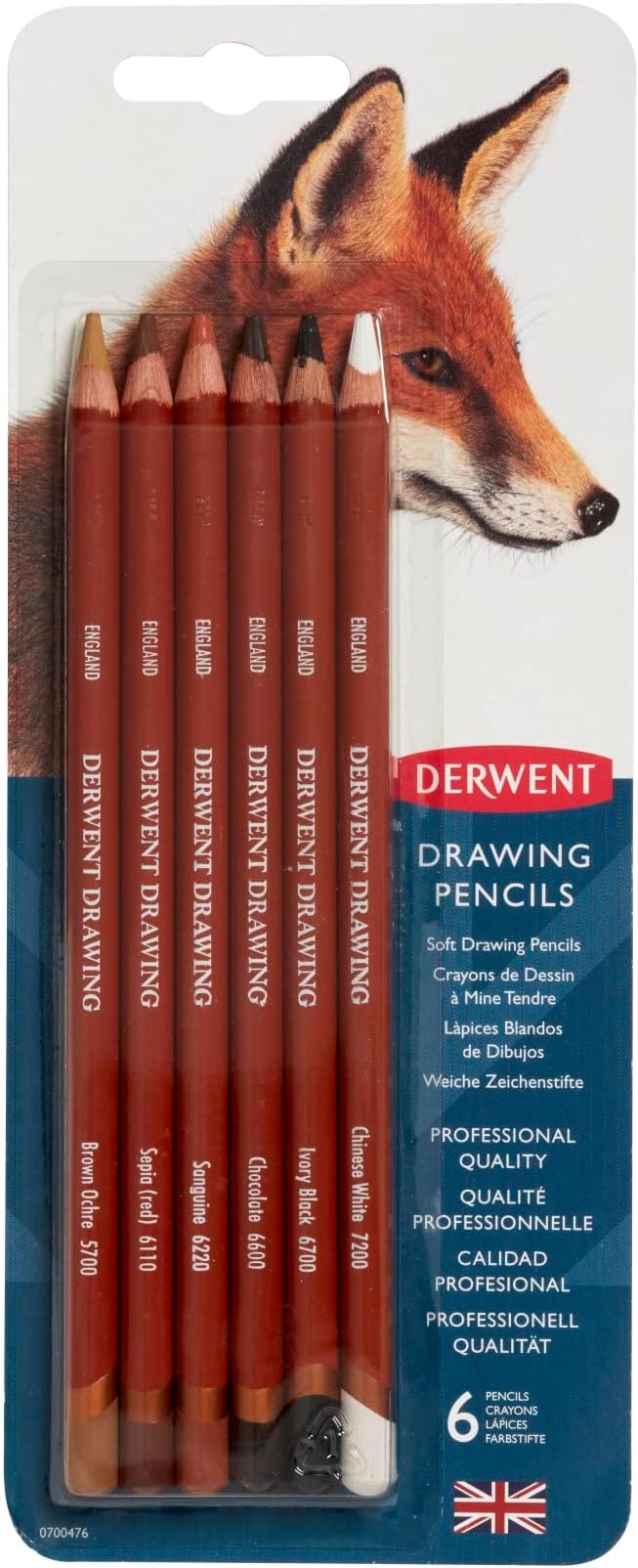 Colored Drawing Pencils, 5mm Core, Pack, 6 Count (0700476)