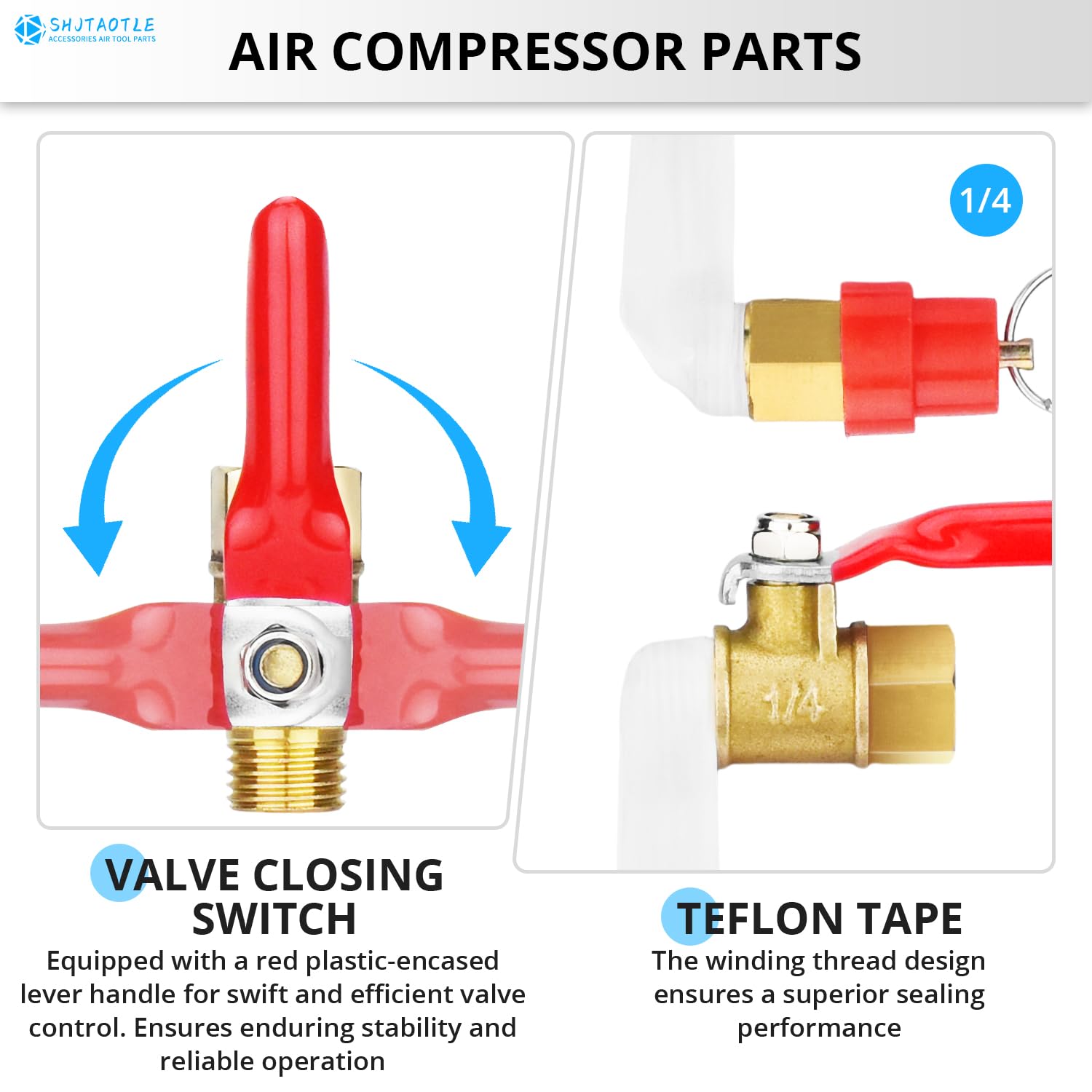 Válvula de control universal del interruptor de presión del compresor de aire (90-120 PSI, 110V-240V) con regulador de 0-180 PSI y válvula de alivio de presión de seguridad, pieza de repuesto de 4