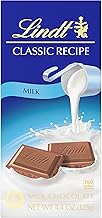 Lindt CLASSIC RECIPE Milk Chocolate Candy Bar, Milk Chocolate, 4.4 oz.