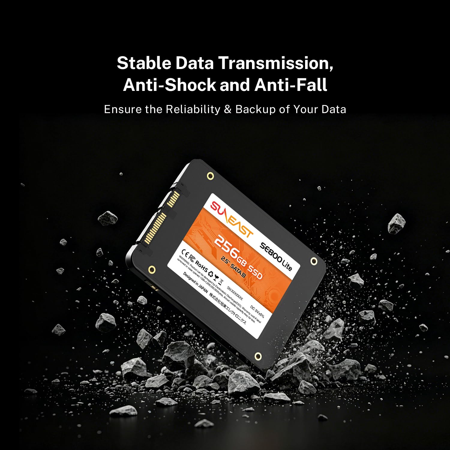 Amazon | SUNEAST 内蔵SSD 256GB 2.5インチ 3D NAND採用 SATA3 6Gb/s