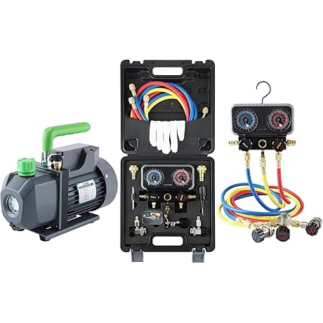 Lichamp 1/4 HP 3.5 CFM Vacuum Pump for Automotive A/C