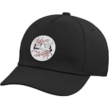 Sakura Cherry Blossom Crane Bird Japan Spring Adjustable Baseball Hat