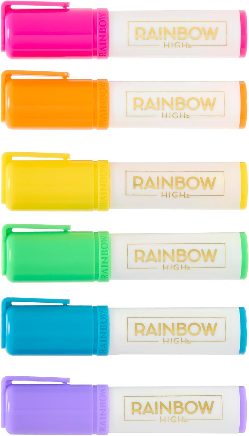 Assortment of dollhouse accessories including a laptop, makeup palette, towel, frying pan, cereal box, toaster, cooler, water bottles, cups, plates, and cutlery.