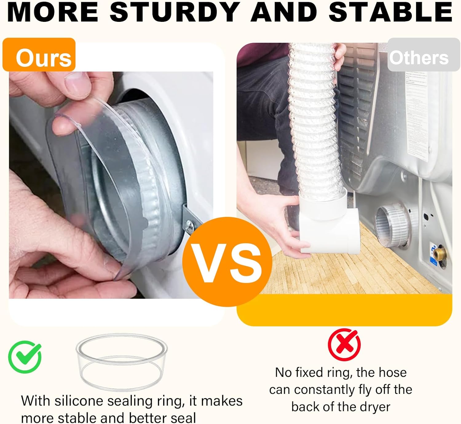 Dryer Vent Hose for Tight Space, Indoor 4in Dryer Vent Vacuum Hose Connector Attachment with Double 90 Degree Elbow, 9.84ft Aluminum Exhaust Hose