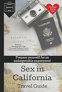 California Travel FAKE Tour Guide Book Wide Lined Notebook: Funny GAG GIFT for Honeymoon Vacation Just Married Bride Groom Holiday