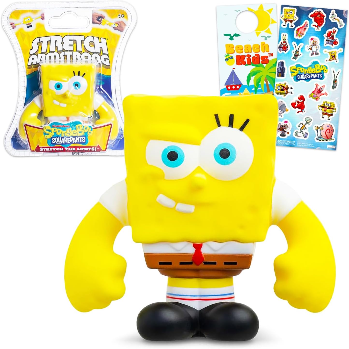 Spongebob Squarepants Stretchy Figure Bundle - Squishy Spongebob Toy Kids