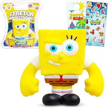 Spongebob Squarepants Stretchy Figure Bundle - Squishy Spongebob Toy Kids