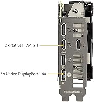 Vista 3 de ASUS TUF Gaming - Tarjeta gráfica NVIDIA GeForce RTX 3070 OC Edition - PCIe 4.0, 8GB GDDR6, HDMI 2.1, DisplayPort 1.4a, rodamientos de ventilador