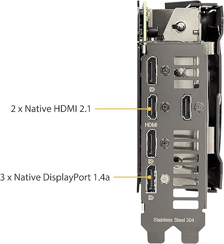 Miniatura 7 de Tarjeta gráfica ASUS TUF Gaming GeForce RTX 3070 OC Edition 2021 - PCIe 4.0, 8GB GDDR6, HDMI 2.1, DisplayPort 1.4a, rodamientos de ventilador de