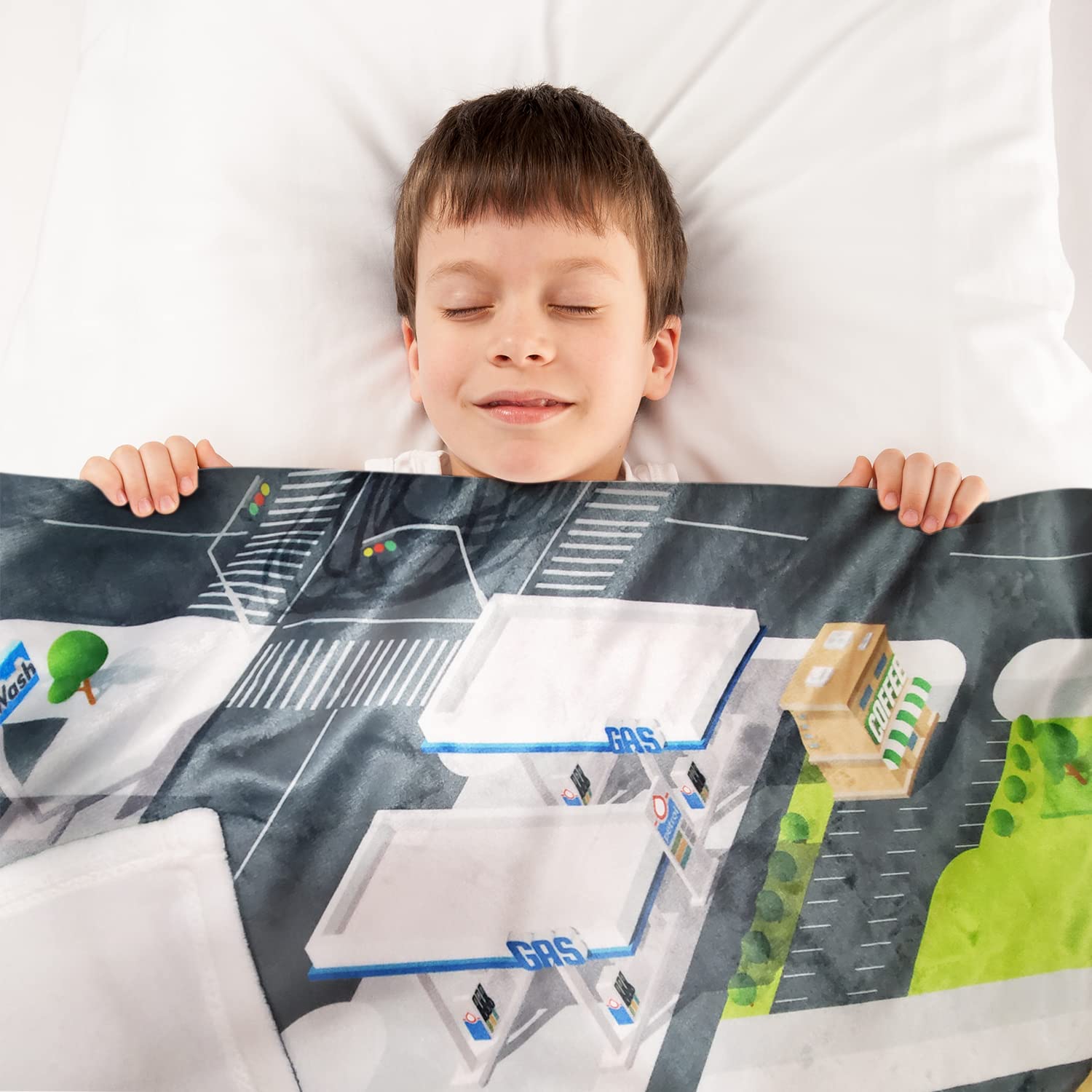 Amazon.com: IT'S A SKIN Car Blanket Race Track for Kids - Fleece