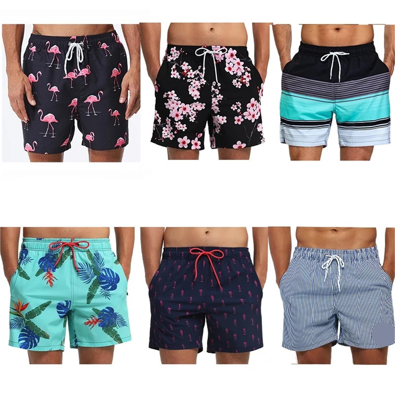 Pantaloncini Estivi da Uomo, da Palestra, con Fodera in Rete Traspirante, Elastico in Vita, Tasca Laterale, da Spiaggia