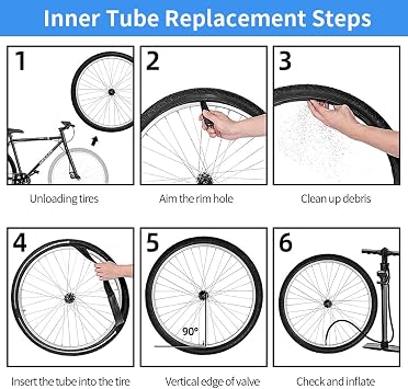 Vitog 2 Pack 20 Bike Tubes 20x1.75/1.90/1.95/2.125 AV32mm Valve 20 Schrader Bicycle Tubes Compatible with 20x1.75 20 x 1.90 20 x 1.95 20x2.0 20 x 2.10 20 x 2.125 Most Bike Tire Tubes
