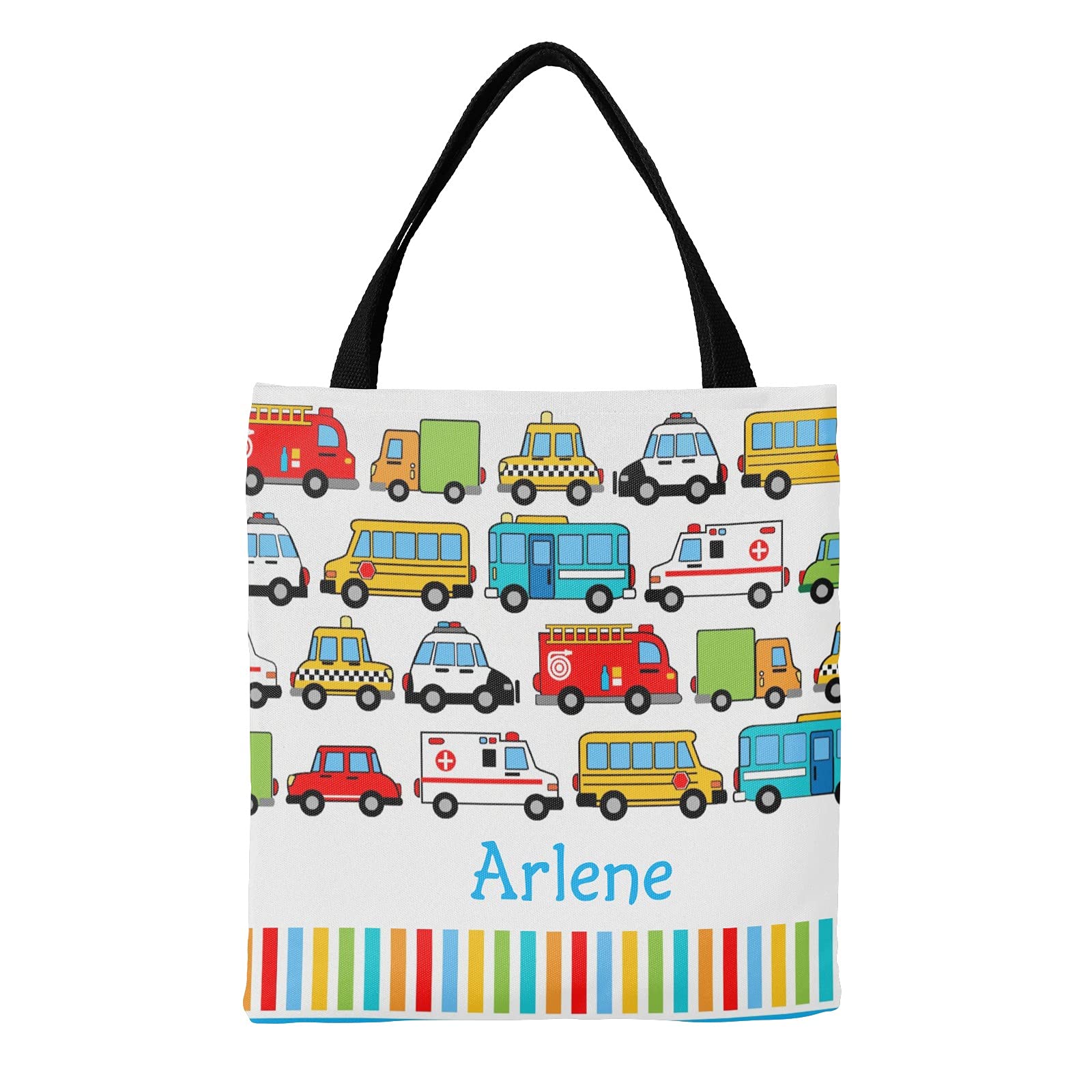 Yeshop Personalized Canvas Tote Bags for Women Kids, Reusable Bags for Shopping,Travel