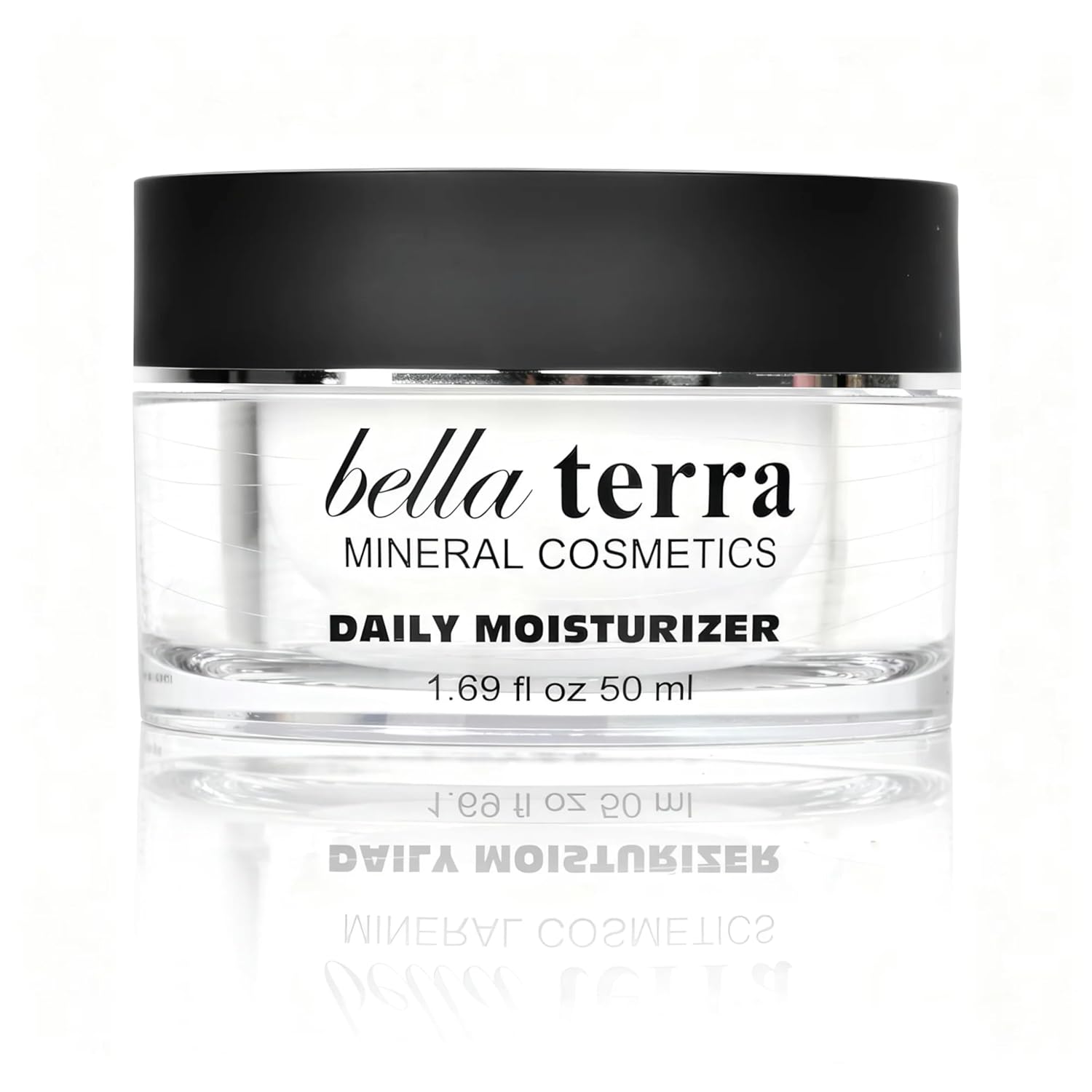 Bellaterra Cosmetics Daily Face Moisturizer Cream with Aloe Vera, Green Tea Extract, Vitamin E & Lightweight Non-Greasy Hydration for All Skin Type 50 ml/1.69 fl oz