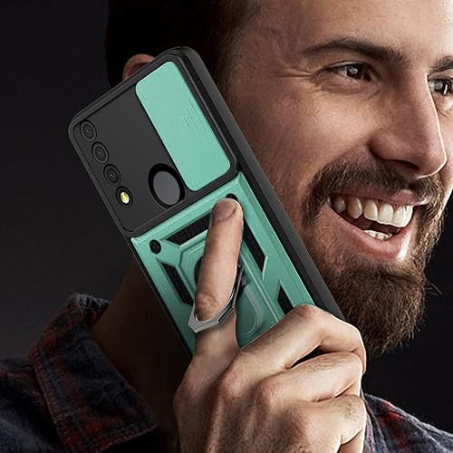 Miniatura 7 de JCUEGRNY Funda compatible con TCL 30 XE 5G, TCL 20R 5G, 2 unidades protector de pantalla HD. Cubierta protectora de cámara deslizante integrada,