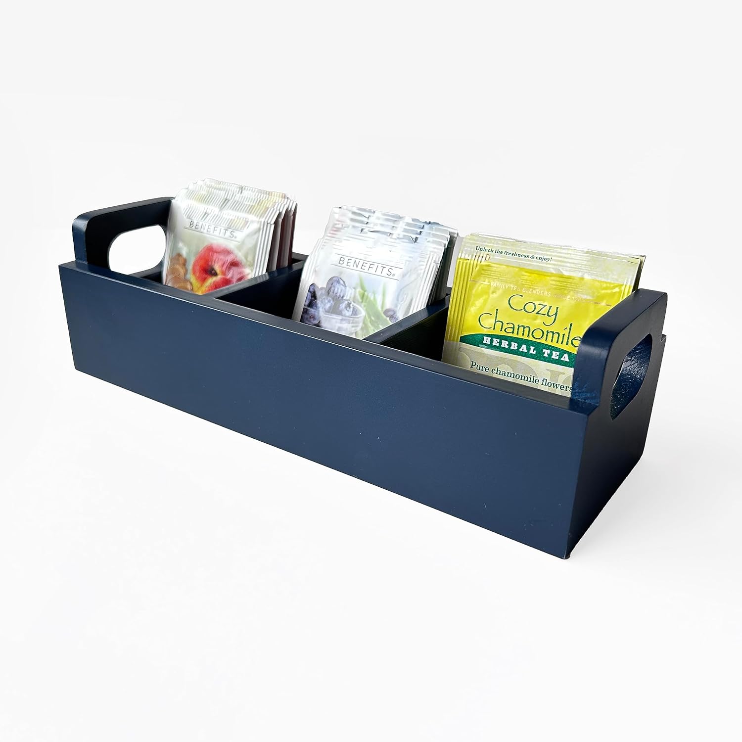 Stylish Tea Box Organizer with Handle for Restaurants and