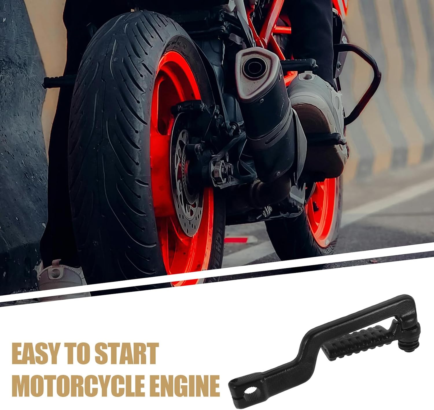 Motorcycle Starter Kick Lever 50/80 Model 380g Steel Foot Pedal Shift Lever for Dirt Bike and Powersports Controls