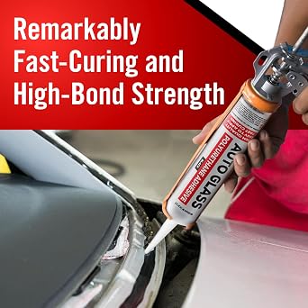 One-Step Primer & 2pk Polyurethane Windshield Adhesive Kit High Bond Strength, UV Resistant, Fast Drying Sealant for Windshield Replacement Includes Daubers & Gloves