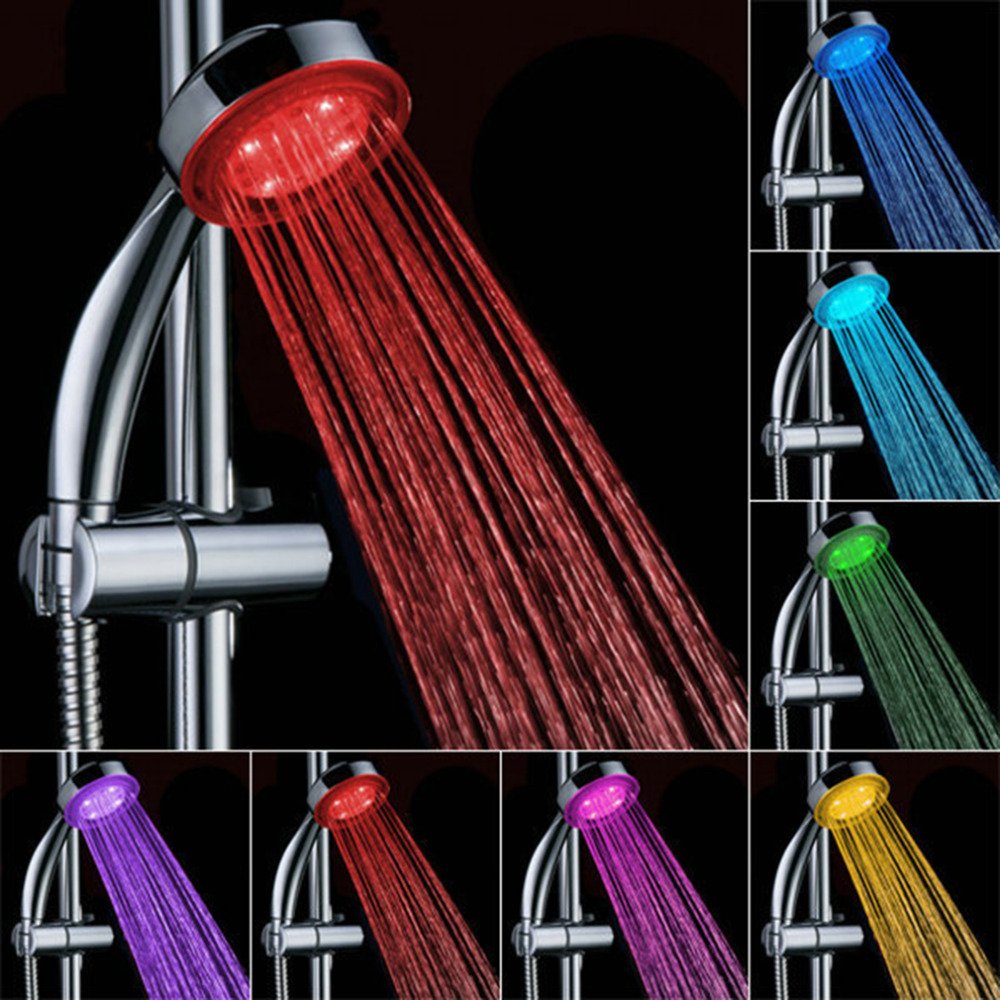 Soffione Doccia LED MAGT - 7 Colori Cambianti, Alimentato Ad Acqua, Facile Installazione - Foto 6