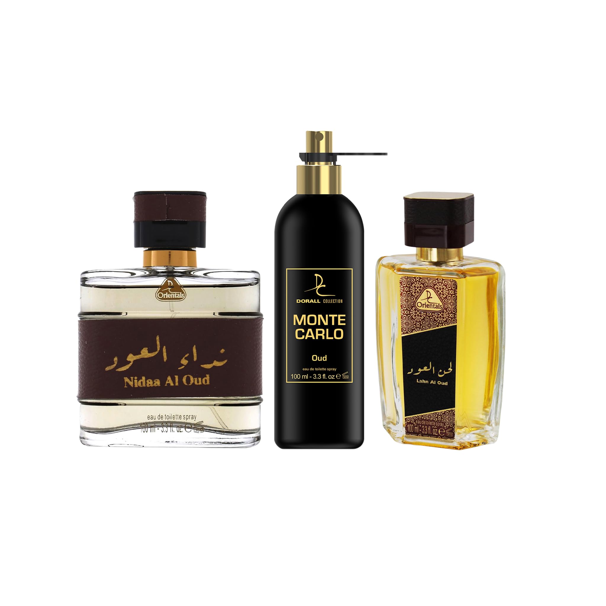 Dorall Collection Oriental Nidaa AI Oud + Monte Carlo + Lahn AI Oud EDT Set 100ml (Pack of 3)-image-18