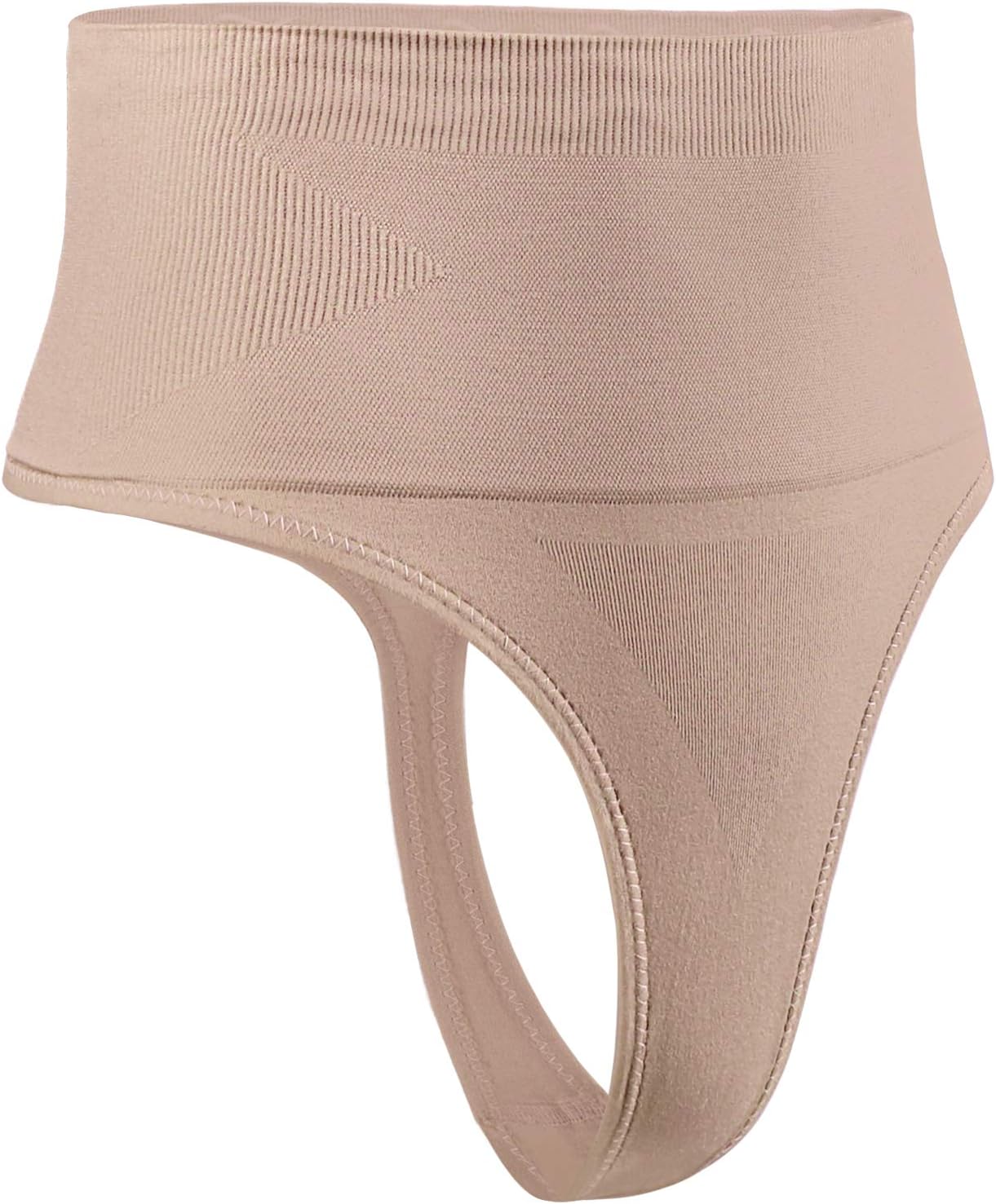 Women's Mid-Waist Seamless Tummy Control Thong Shapewear Panties Girdle Underwear