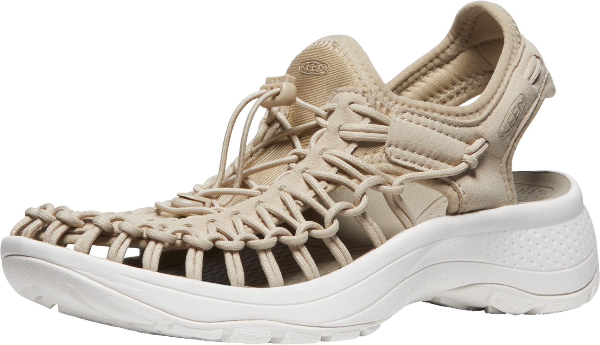 KEEN Women's Uneek Astoria Breathable Lifted Heel Two Cord Casual Water Sandals