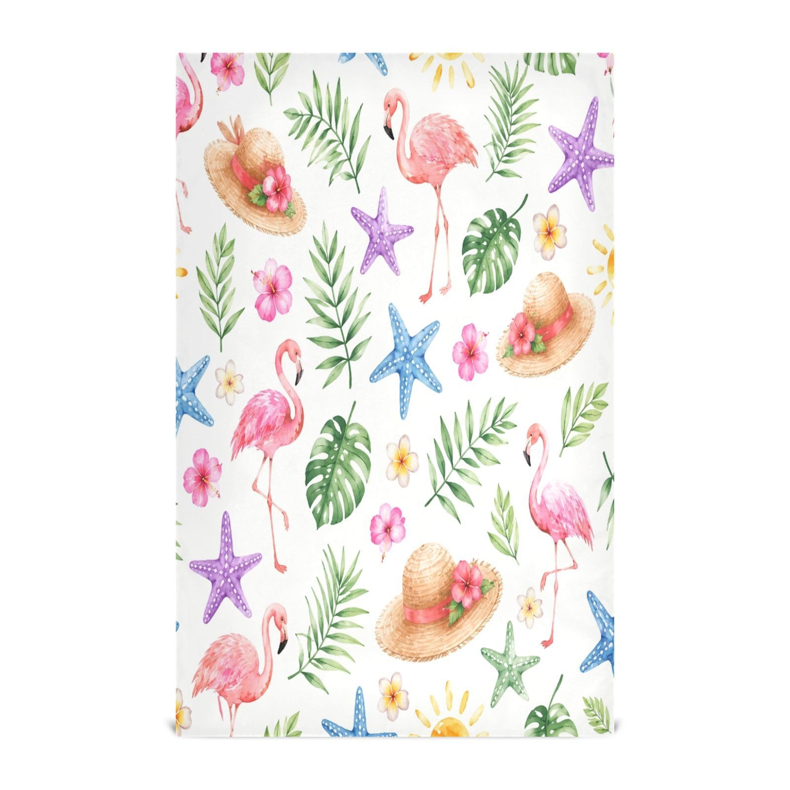 Cgiub Flamingo Tea Towels for Kitchen 6pcs Soft Kitchen Towels Absorbent & Quick Drying Dish Cloth for Household & Cleaning, 71.1x45.7cm