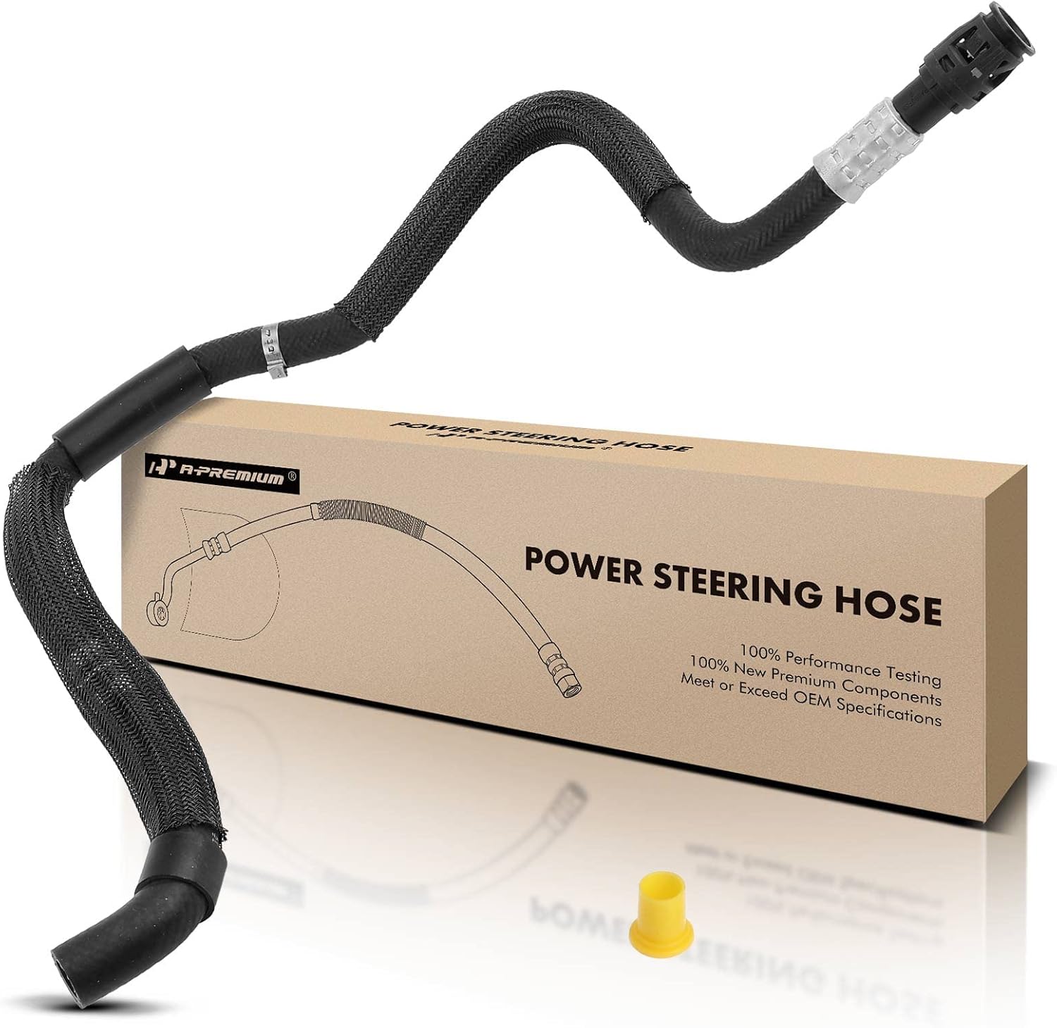A-Premium Power Steering Pressure Hose Line Assembly Compatible with Ford Taurus 2008-2009, Flex 2009, Taurus X 2008-2009 & Lincoln MKS 2009/2013 & Mercury Sable 2008-2009, Pump to Gear/Rack Pinion