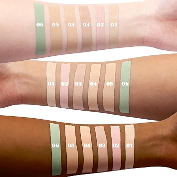 UCANBE Stay-Put Full Coverage Concealer, Long-Wear Waterproof, Under Eye Brightener Concealer, Color Corrector for Dark Circles, Acne, Blemishes, Redness Color Correcting Cream (01 LIGHT IVORY)