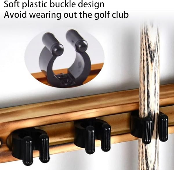 4 Trous Porte - Bâtons De Piscine Mural, Avec Vis, Support Queue De Billard Mural, Porte-Queue De Billard, Support De Billard En Bois Mural, Accessoires De Table Billard Billard Snooker - 2