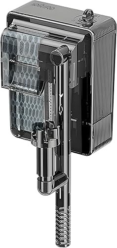 Filtro delgado para acuario, filtros silenciosos para acuarios de hasta 5 galones, flujo ajustable de 300 LH