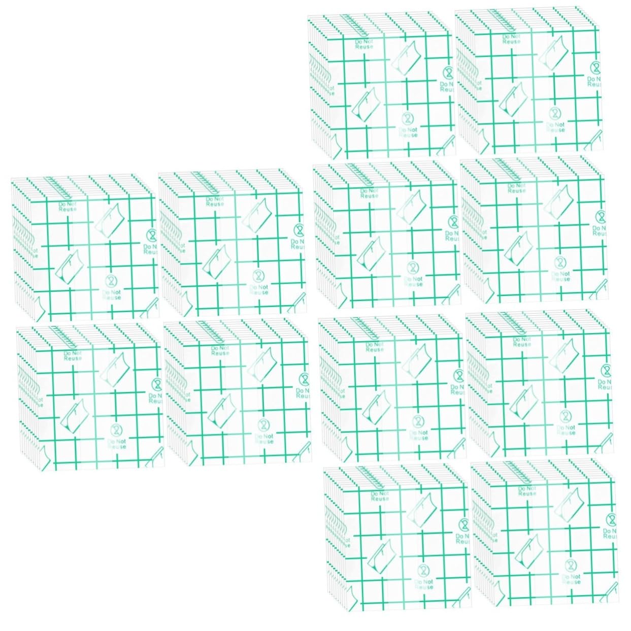 FRCOLOR 300 Pz Trucco Tavolozza di Trucco Padelle Fare Tavolozza Misto Tavolozza Autoadesiva Cosmetica Pallet Liquido Fondotinta Fascio di Fondotinta Pu Impermeabile