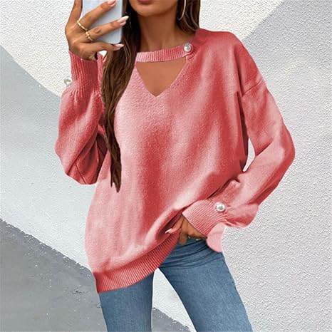 Amazon Co Jp レディースカジュアルジャンパーニットセーターファッションヴィンテージプルオーバーカーディガンニット長袖軽量スウェットパーカートップス シャツトップス女性用 Vネック無地ピンク 服 ファッション小物 Amazon Co Jp レディースカジュアルジャンパーニットセーターファッションヴィンテージプルオーバーカーディガンニット長袖軽量スウェットパーカートップス シャツトップス女性用 Vネック無地ピンク 服 ファッション小物