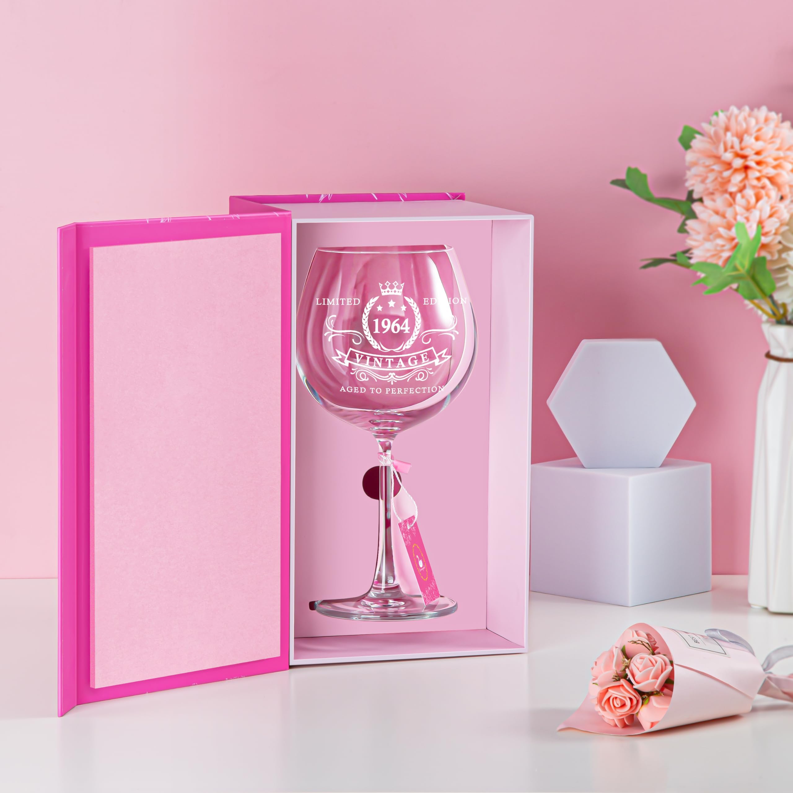 Bicchiere Termico Da 1180 Ml Per 60° Compleanno - Design Personalizzato 1964, Regalo Per Donna