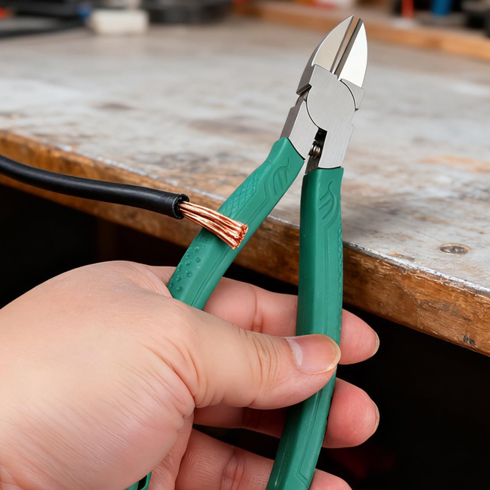 Pinze da taglio in acciaio inossidabile per assemblaggio di modelli artigianali a mano Design ergonomico Impugnatura comoda Pinze da taglio di precisione Strumento di artigianato