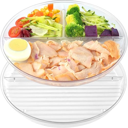 SMAODSGN 2 placas transparentes de control de porciones, placas divisorias transparentes, placa de porciones para pérdida de peso, para porciones de