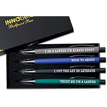 InnoBeta Lawyer Gifts Ballpoint Pen Set of 4, Funny Lawyer Gifts for Men, Office Tools for Lawyer Day, Birthday, Christmas - Best Ever