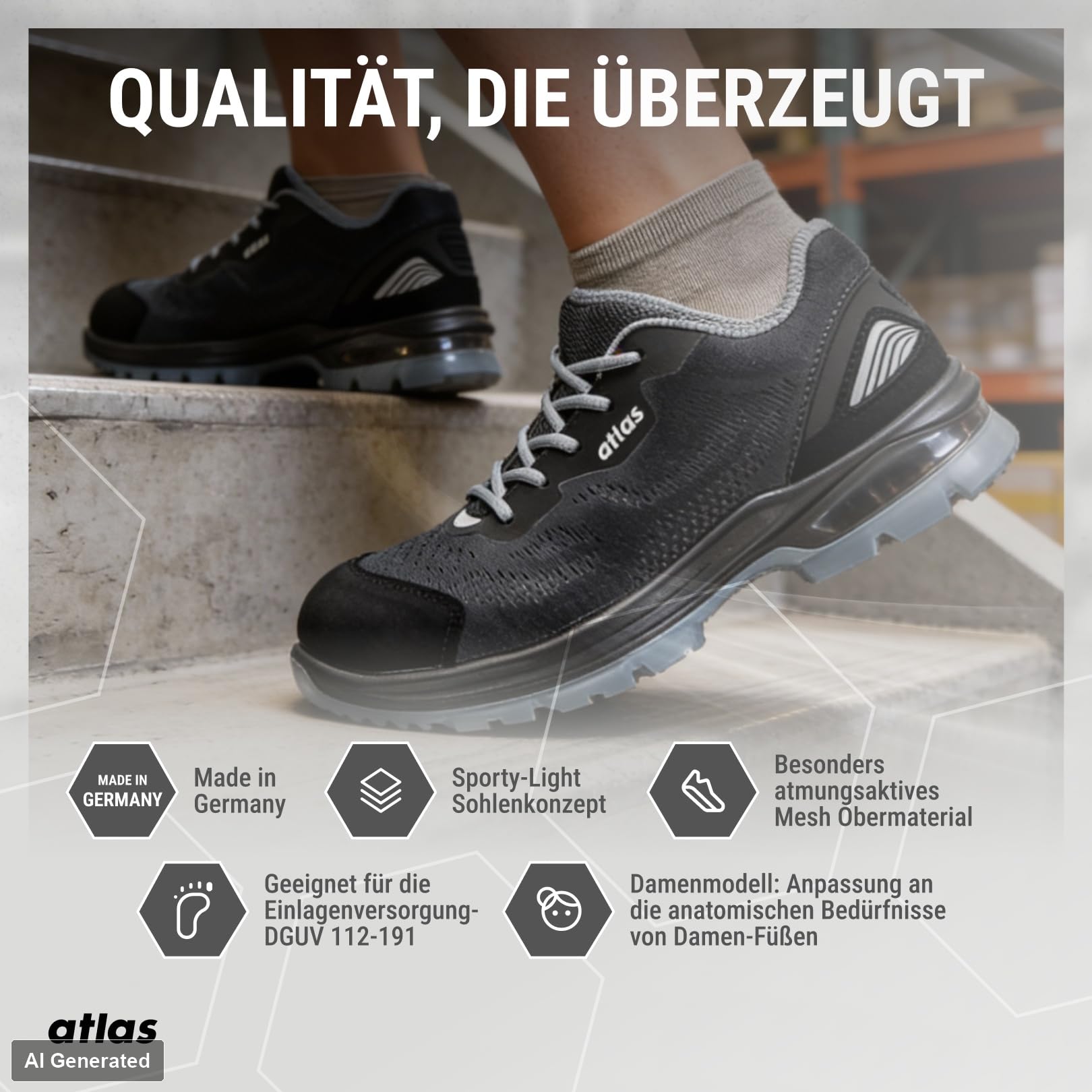 atlas 323001P43 DIY, czarny