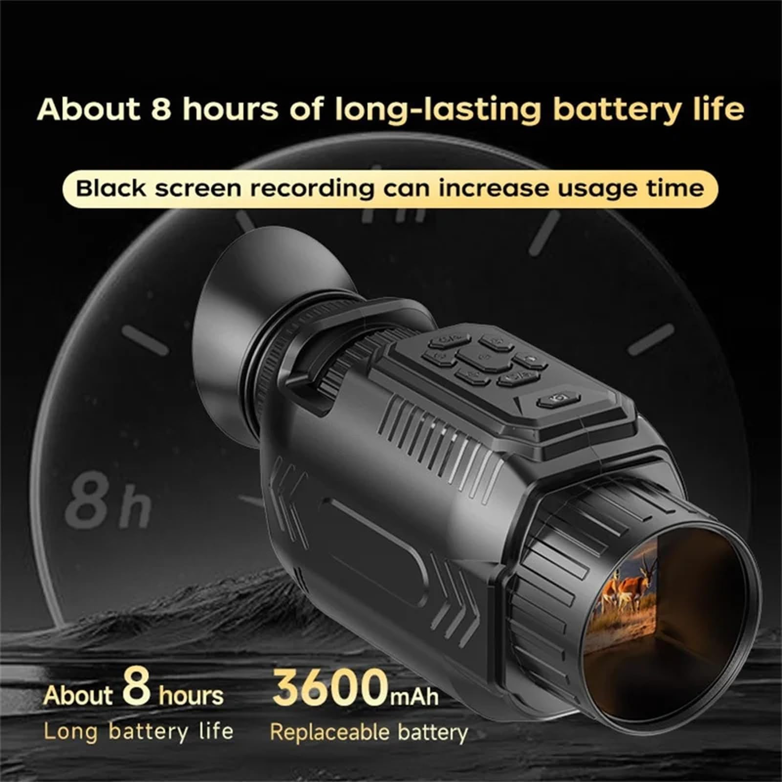D15 WiFi Night Vision Monocular Camera – 4K Video • 64MP Photo