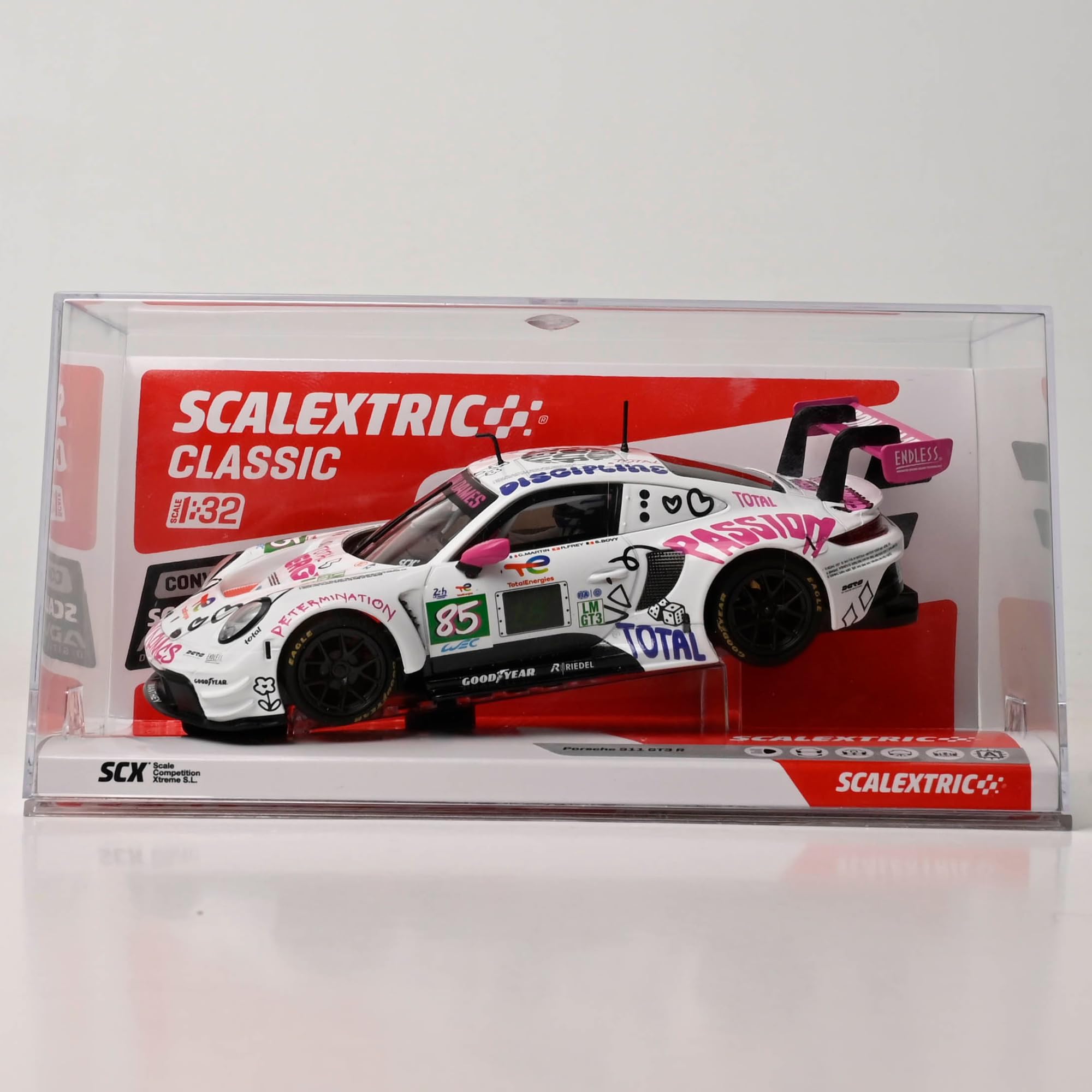 SCALEXTRIC - Classic Racing Vehicle - Slot Car - 1:32 Scale (Porsche 911 GT3 R - Iron Dames - 24h Lemans '25) — image 1