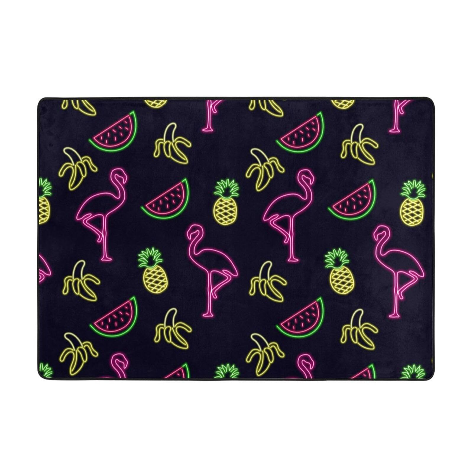 Tapis moderne à poils longs pour salon et chambre enfant doux et lavable