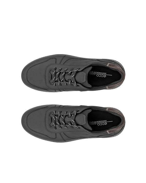 ECCO Men's Move Casual Lace Up Sneaker, Black/Magnet Suede, 9-9.5 by ECCO - Used condition - Image 6
