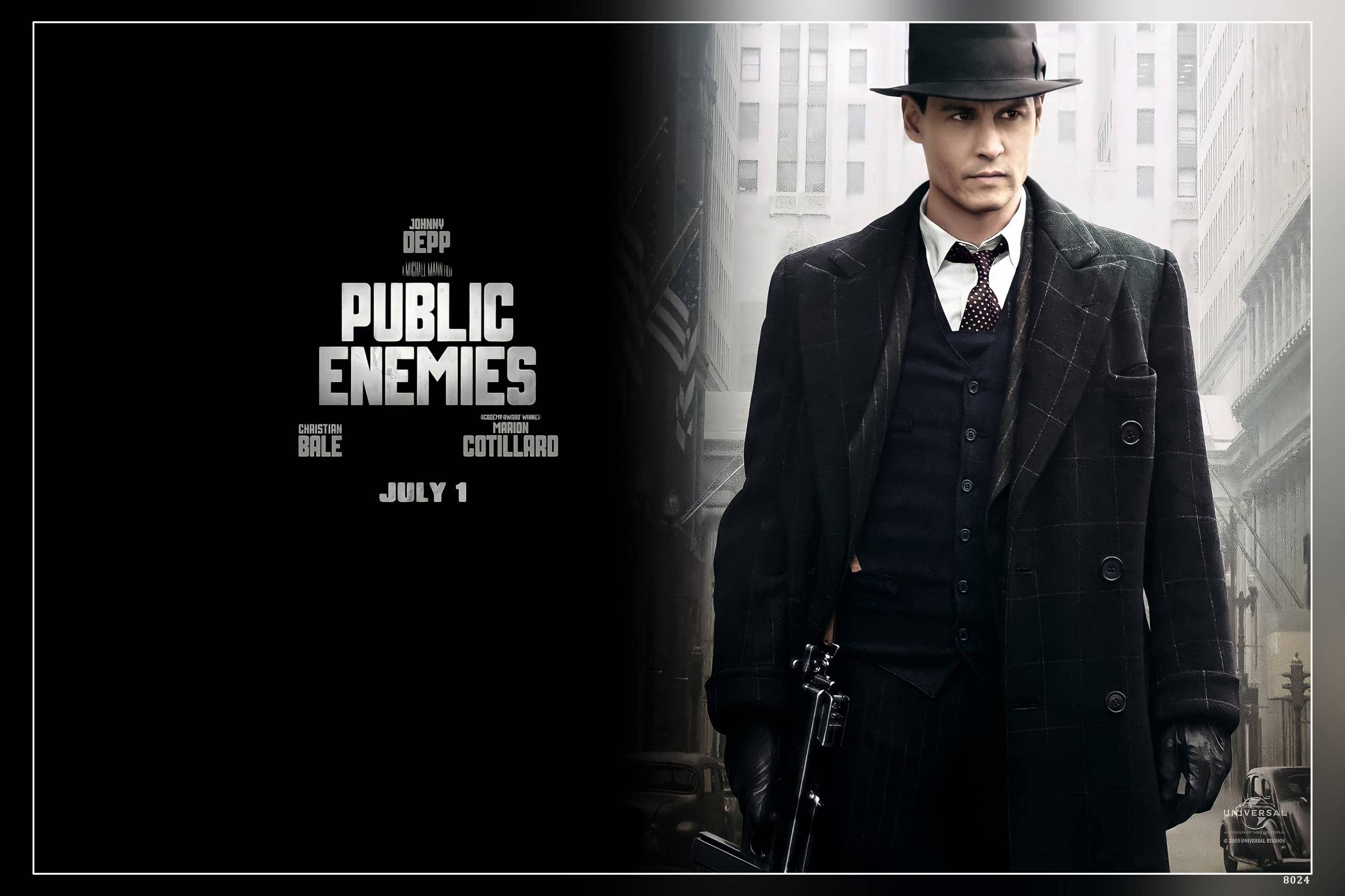 POSTERNEST Johnny Depp Public Enemies Poster Matte Finish Paper Print 12 x18 Inch (Multicolor) -8024