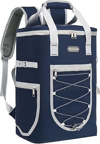 Mochila enfriadora, 36 latas, aislada, a prueba de fugas, impermeable, suave, hielera para acampar en la playa, mochila ligera de viaje para