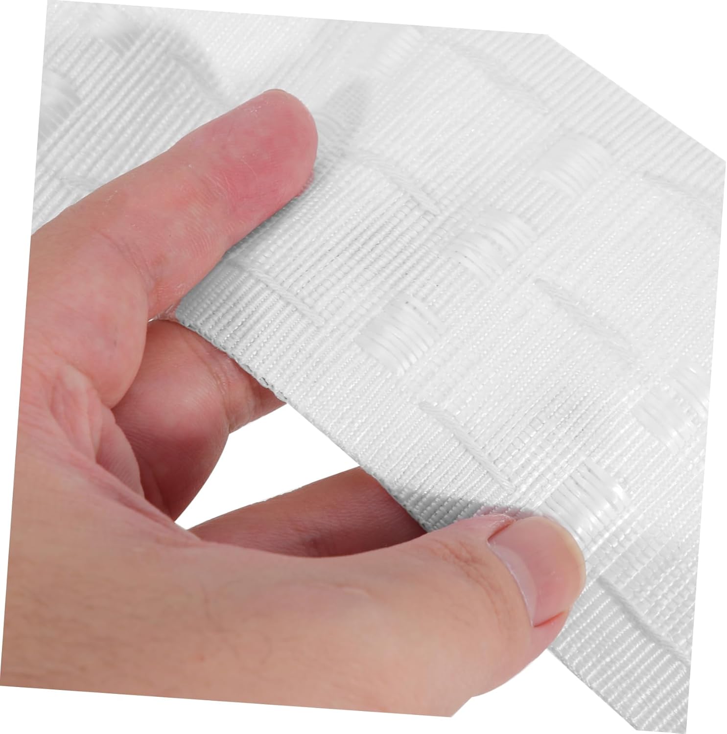 Amosfun 1roll Door Curtain Tape Polyester Pleat Heading for Window Treatments Lightweight Easy to Install Curtain Accessory for Home