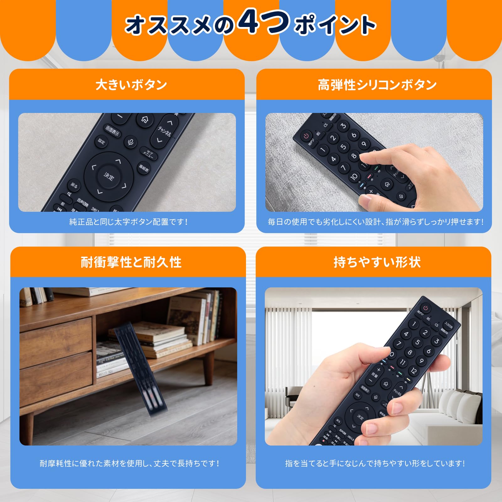 Amazon | WHENFOR テレビリモコン ハイセンス用のリモコン ERF3C46H