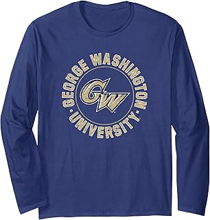 George Washington Revolutionaries Circle Type Logo Team Long Sleeve T-Shirt
